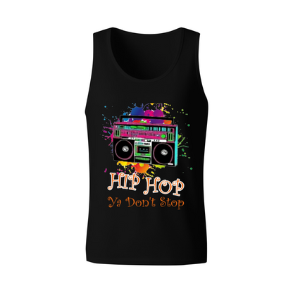 Hip Hop Ya Don't Stop Boombox Color Splash Tank Top