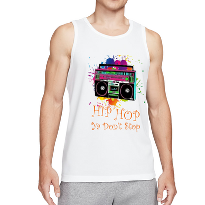 Hip Hop Ya Don't Stop Boombox Color Splash Tank Top