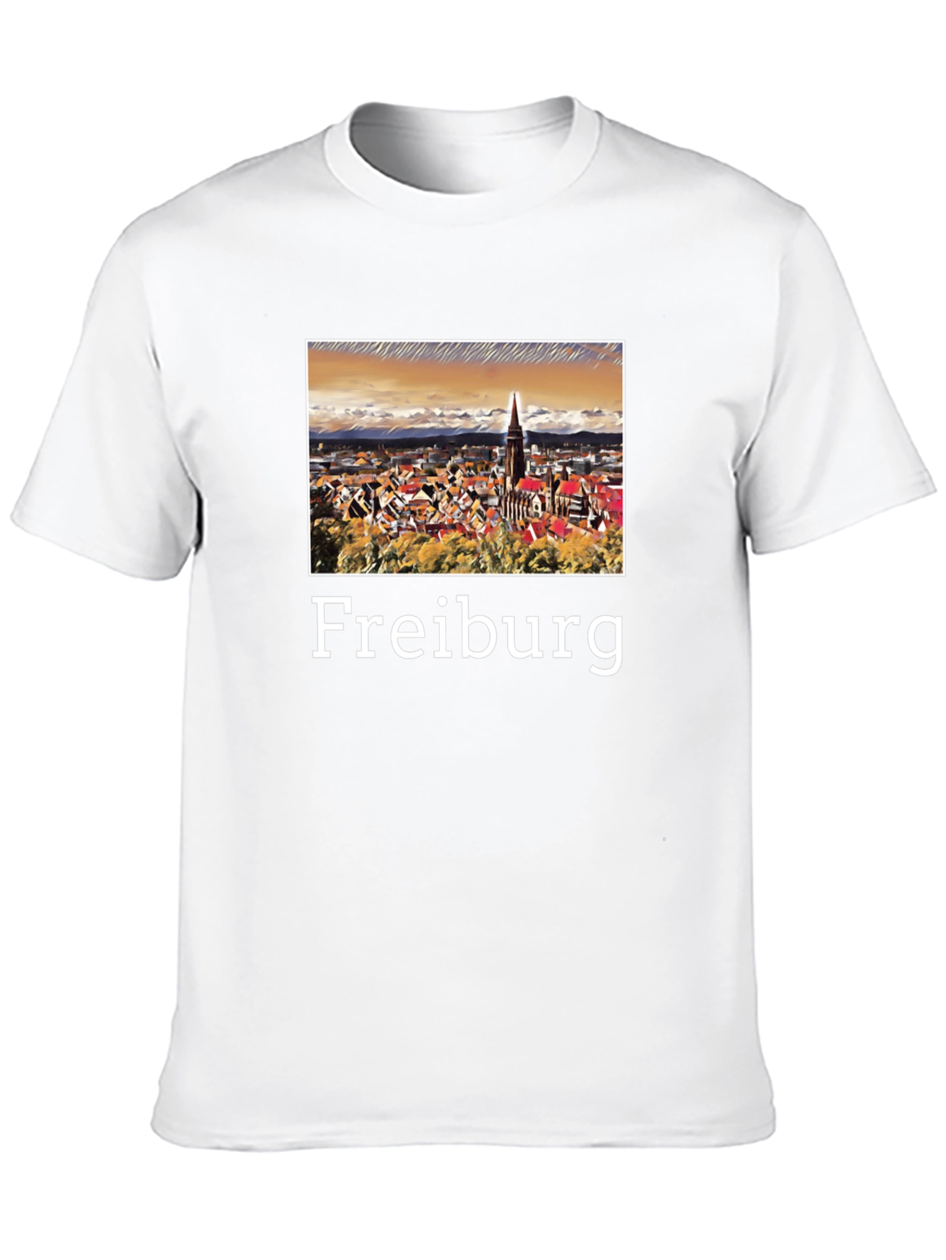 Freiburg T-Shirt - Cityscape Graphic Tee