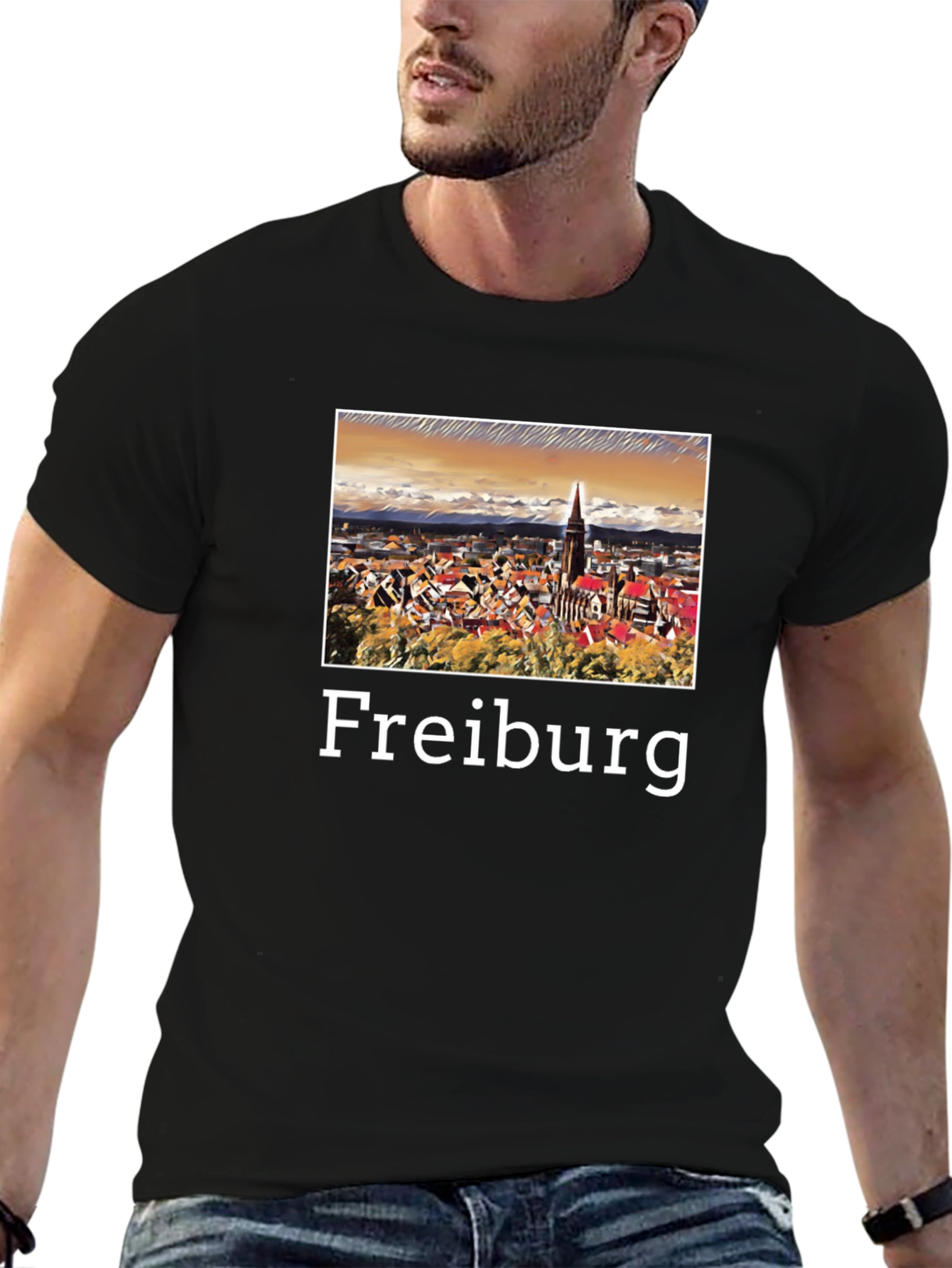 Freiburg T-Shirt - Cityscape Graphic Tee