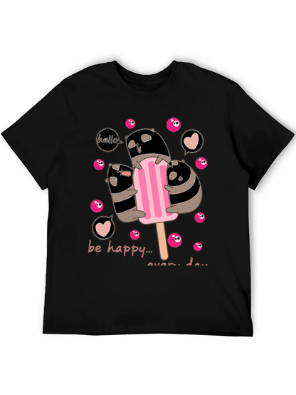 Cute Panda Ice Cream T-Shirt