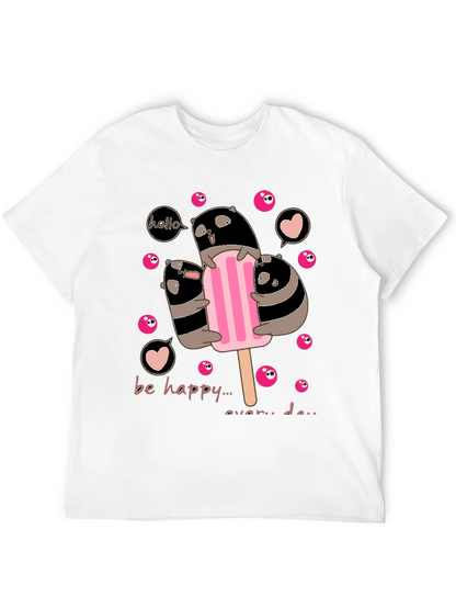 Cute Panda Ice Cream T-Shirt