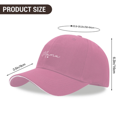 Elegant Mama Cursive Script Multi-Color Sandwich Brim Women¡¯s Cap