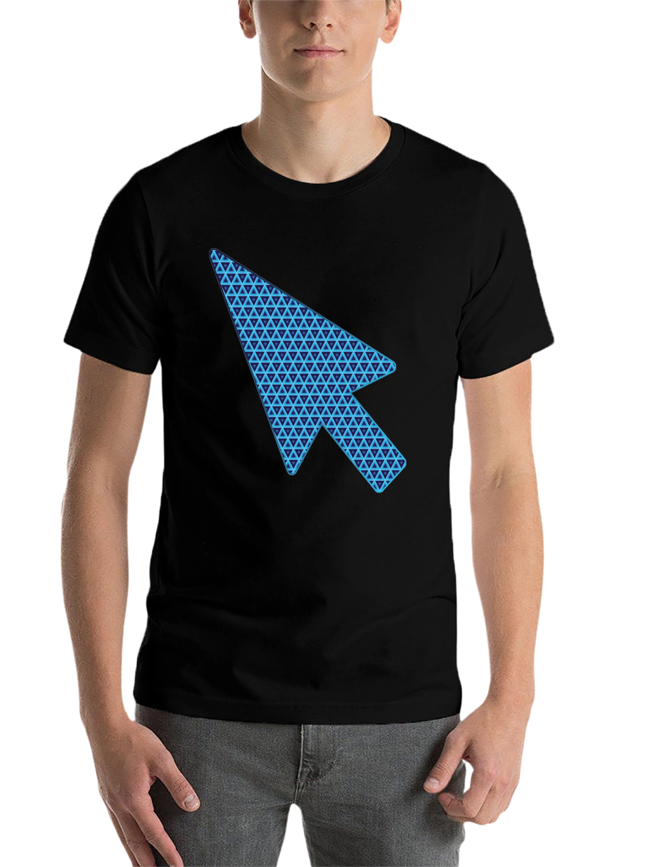 Cursor Arrow Graphic Black T-Shirt