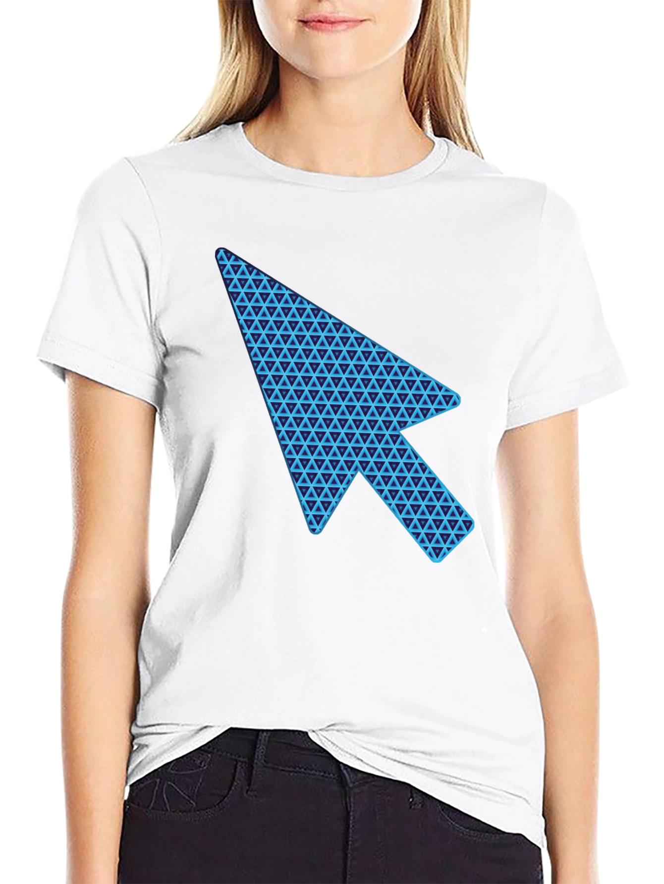 Cursor Arrow Graphic Black T-Shirt
