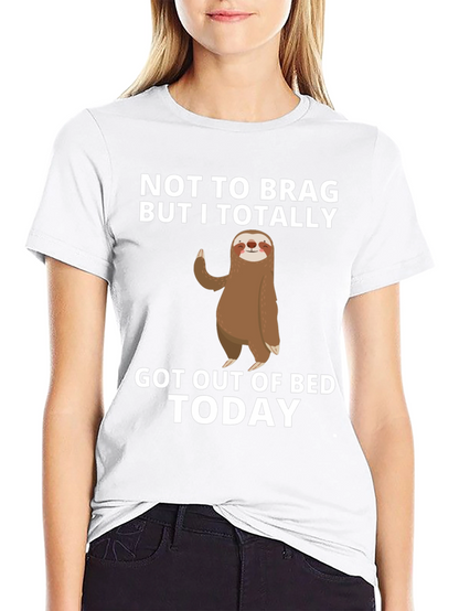 Funny Sloth Got Out of Bed T-Shirt
