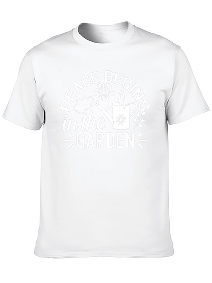 Peace Begins In The Garden Graphic Tee