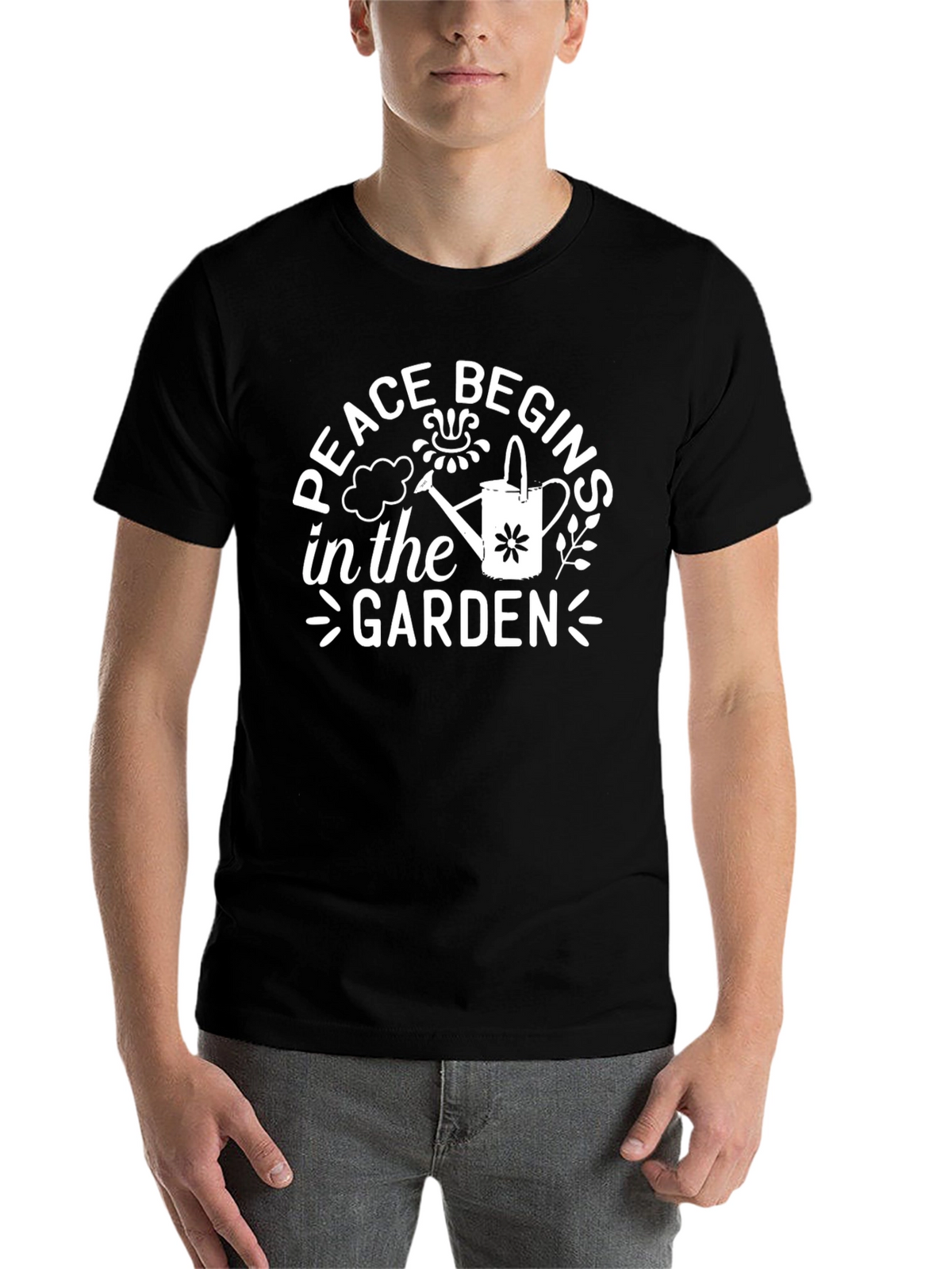 Peace Begins In The Garden Graphic Tee