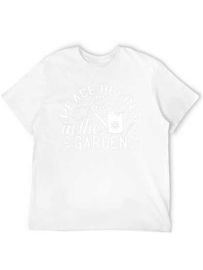 Peace Begins In The Garden Graphic Tee