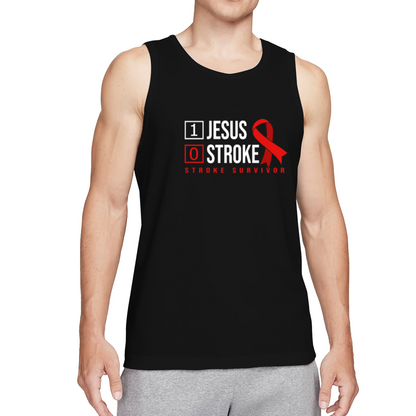 1 Jesus 0 Stroke Stroke Survivor Faith Tank Top