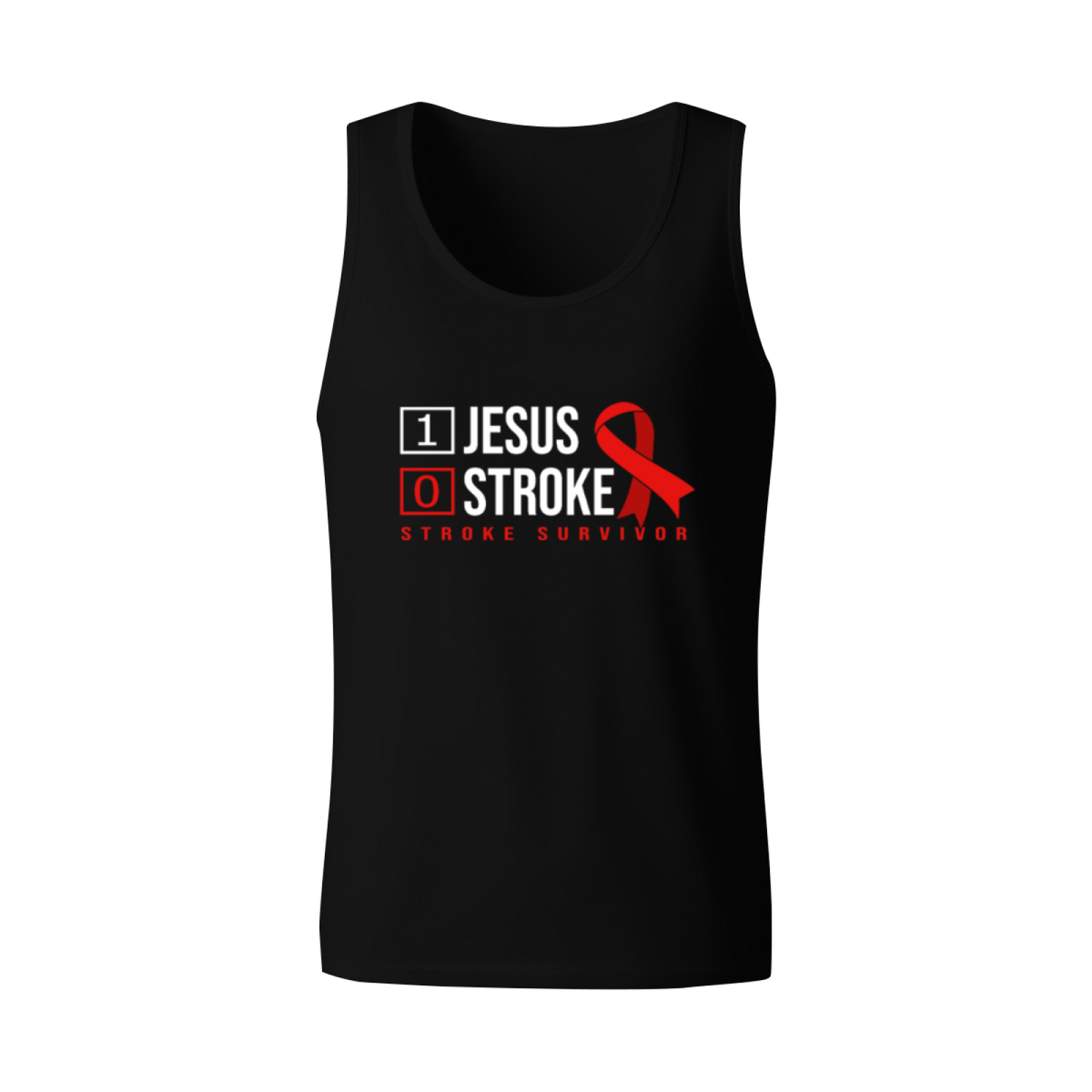 1 Jesus 0 Stroke Stroke Survivor Faith Tank Top