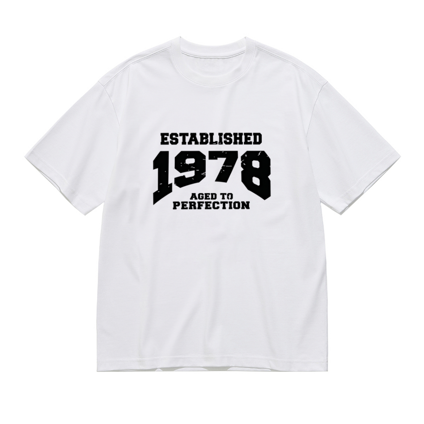Classic Vintage Established 1978 Aged To Perfection Plus Size Women¡¯s Printed T-Shirt