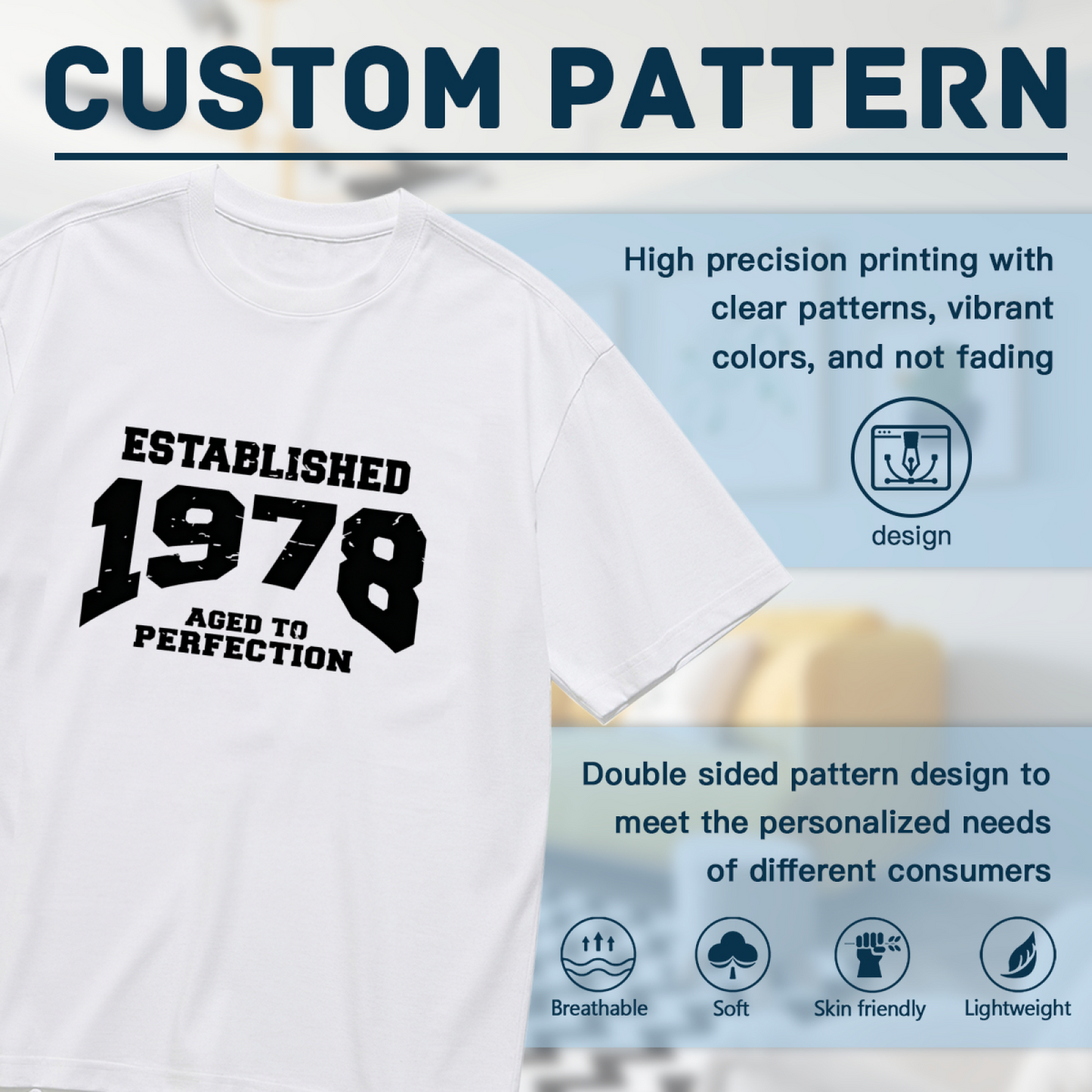 Classic Vintage Established 1978 Aged To Perfection Plus Size Women¡¯s Printed T-Shirt