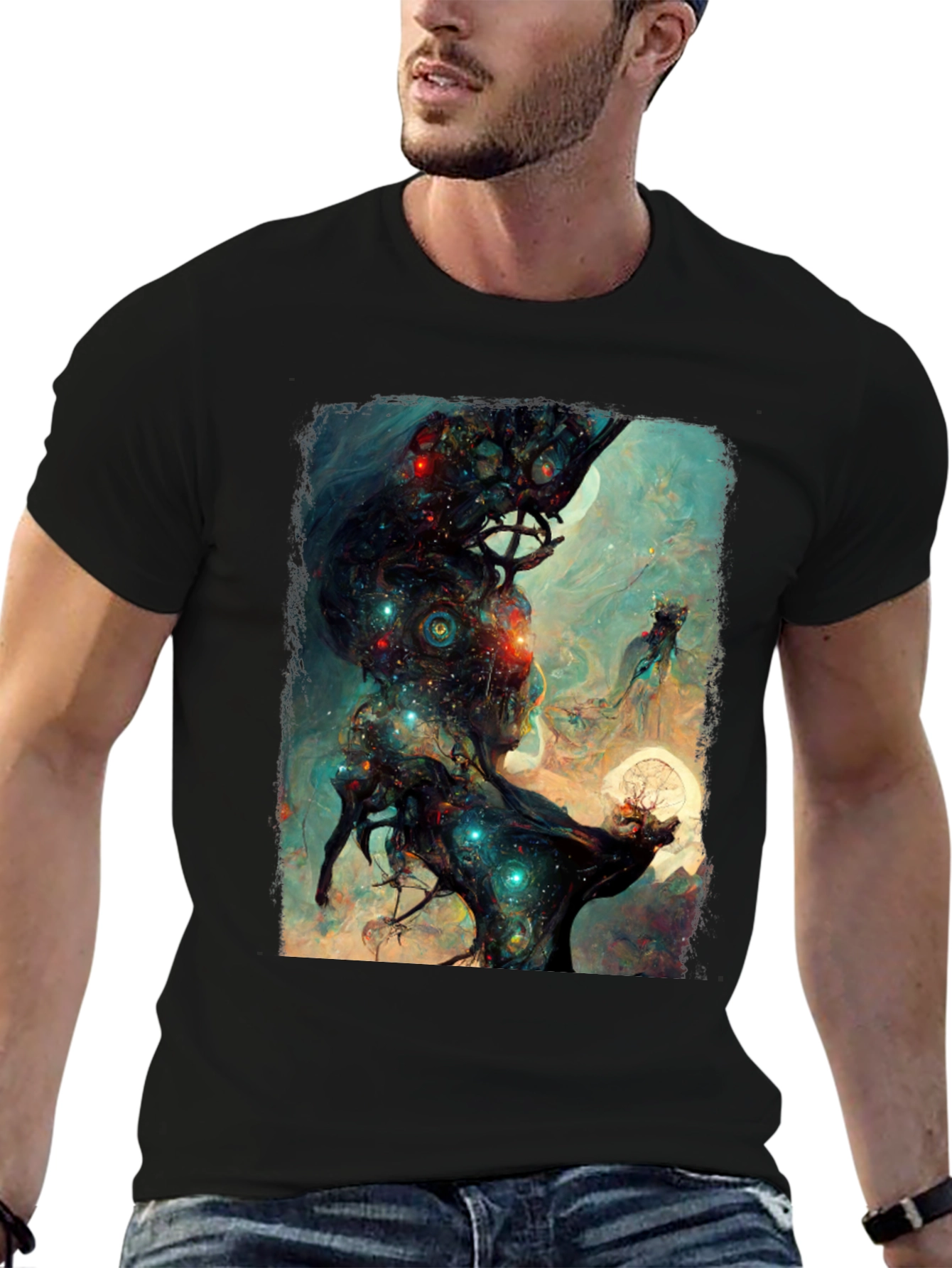 Celestial Tree Graphic T-Shirt