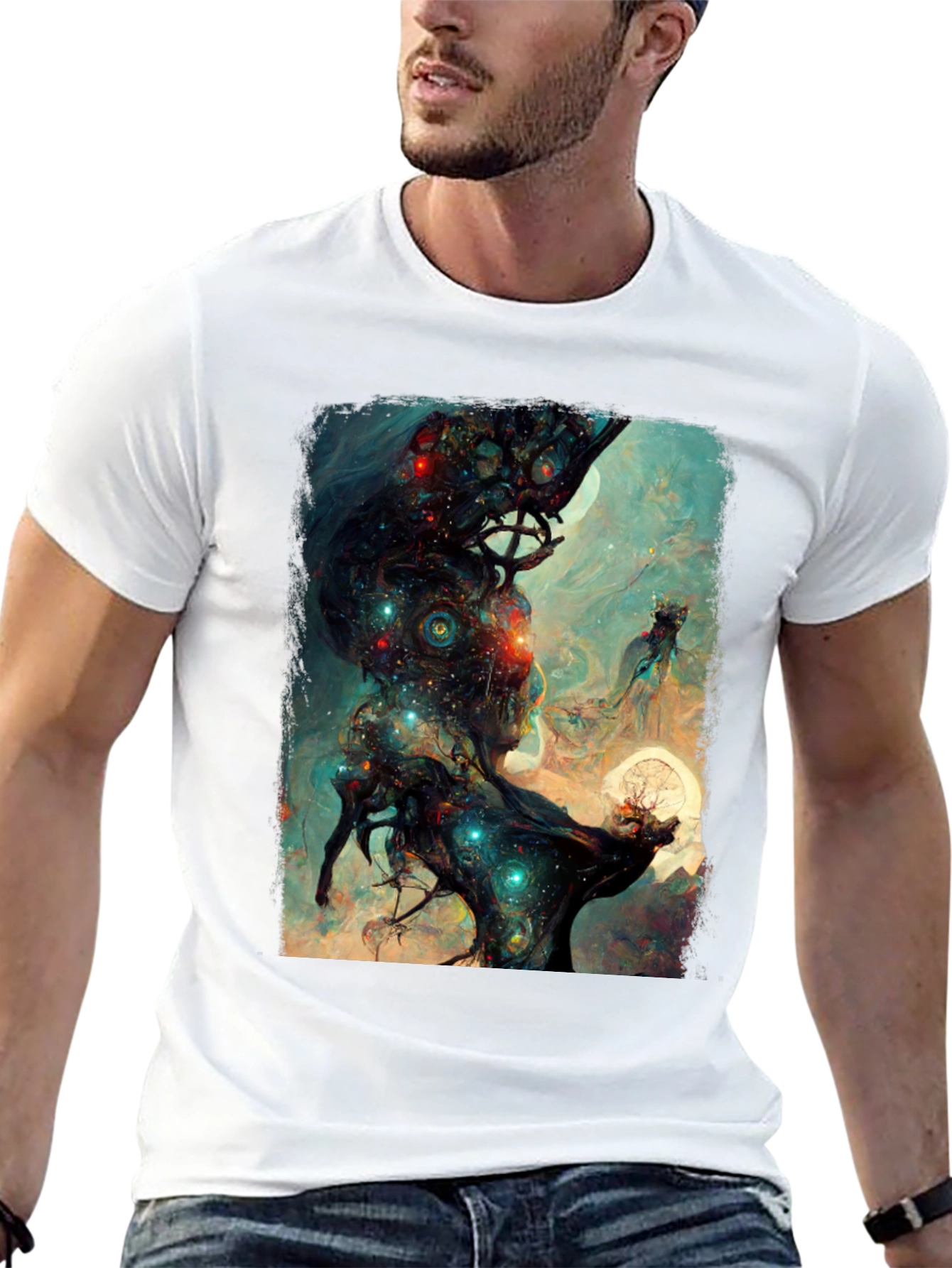 Celestial Tree Graphic T-Shirt