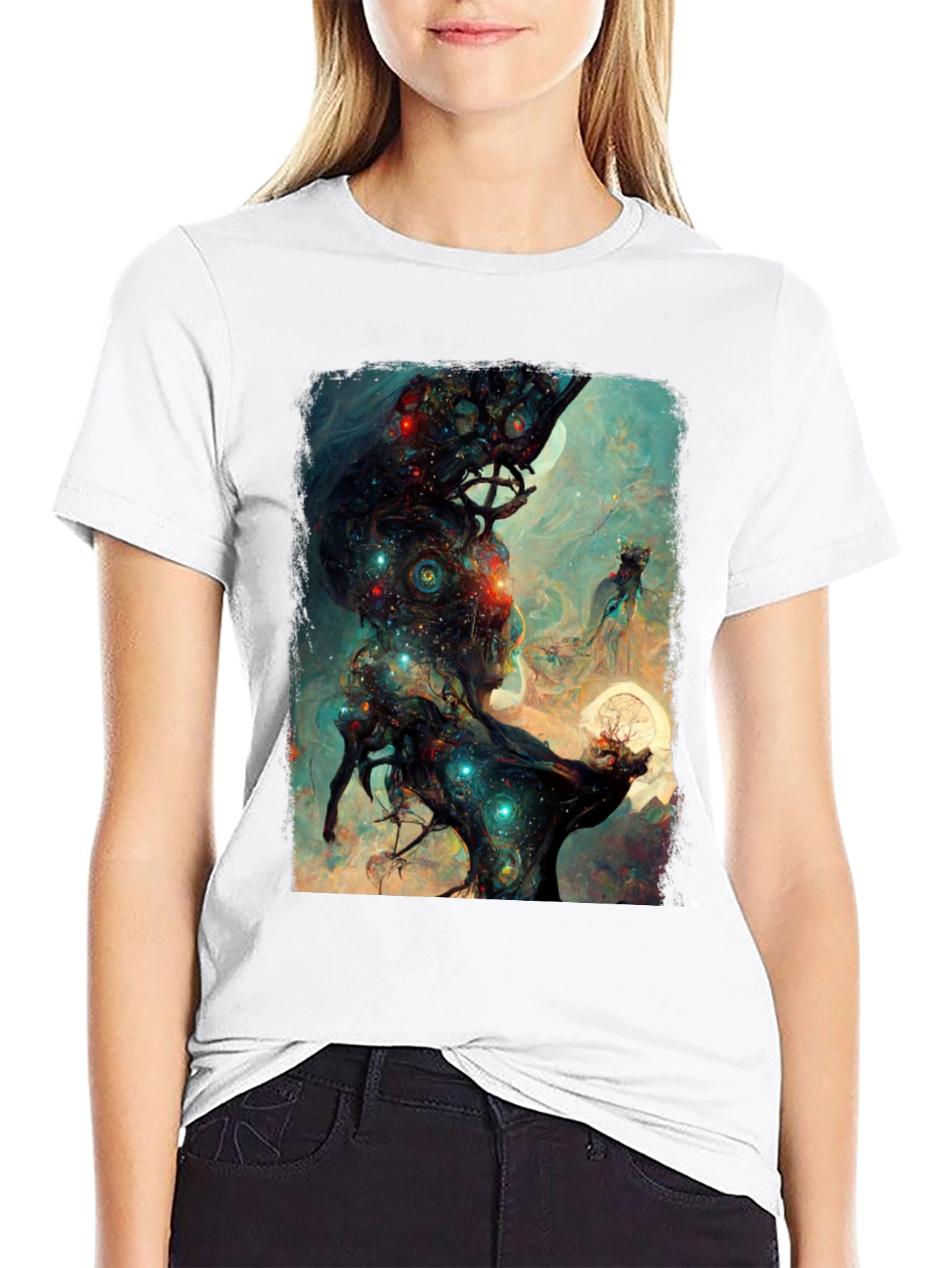 Celestial Tree Graphic T-Shirt