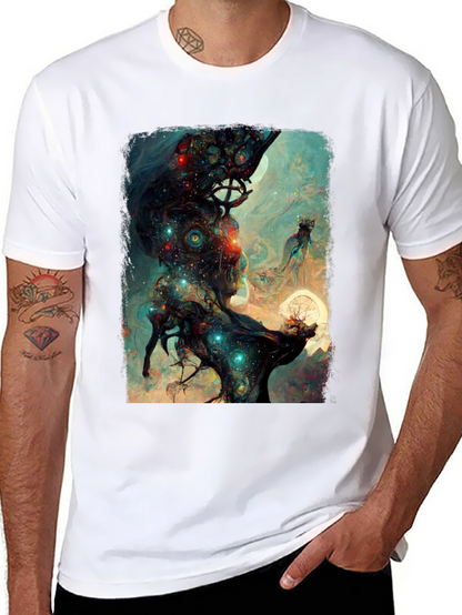 Celestial Tree Graphic T-Shirt