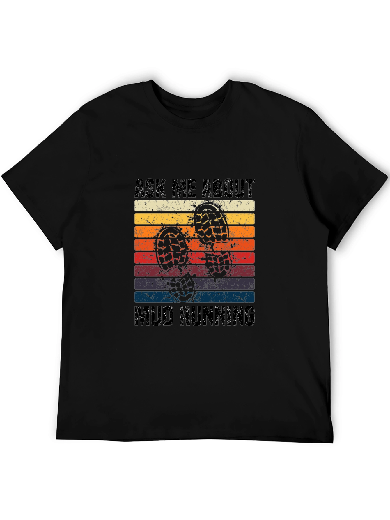 Mud Running Retro T-Shirt