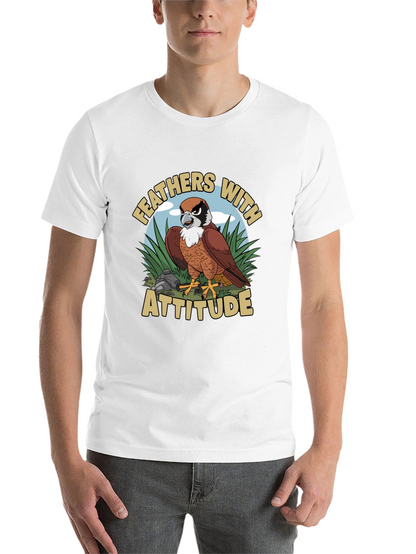 Feathers with Attitude Graphic T-Shirt