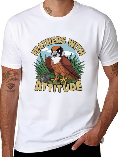 Feathers with Attitude Graphic T-Shirt