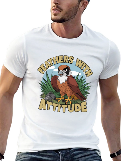 Feathers with Attitude Graphic T-Shirt