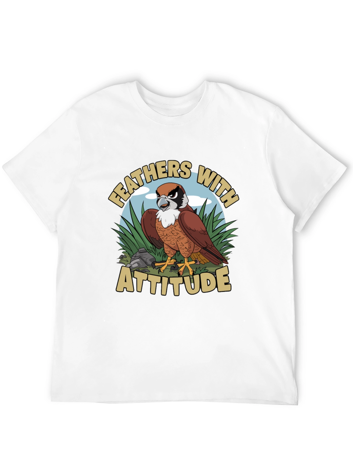 Feathers with Attitude Graphic T-Shirt