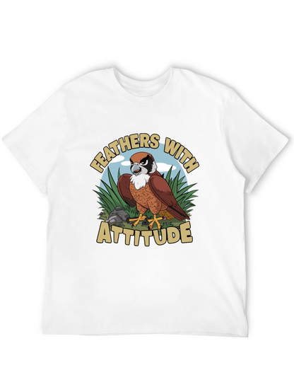 Feathers with Attitude Graphic T-Shirt