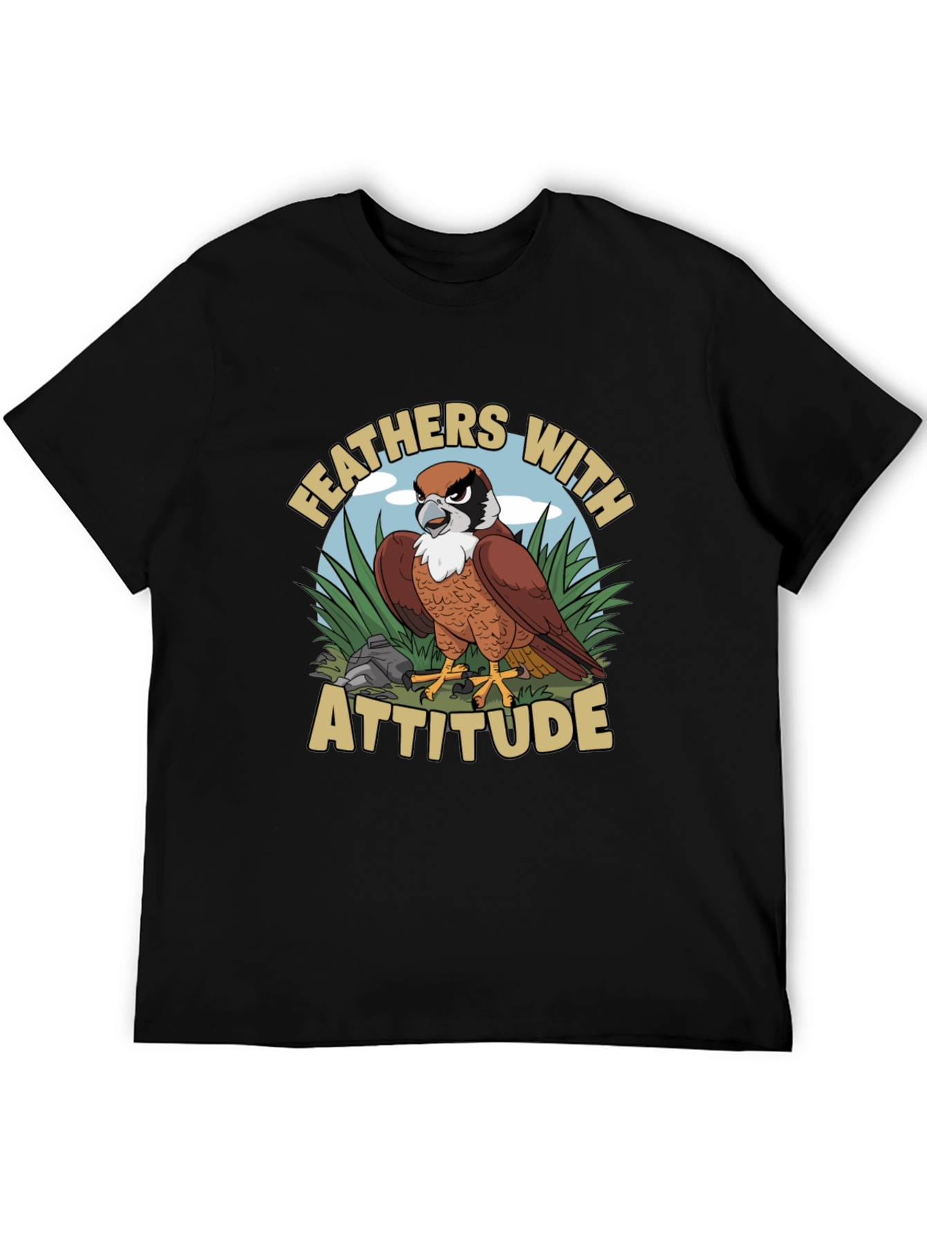 Feathers with Attitude Graphic T-Shirt