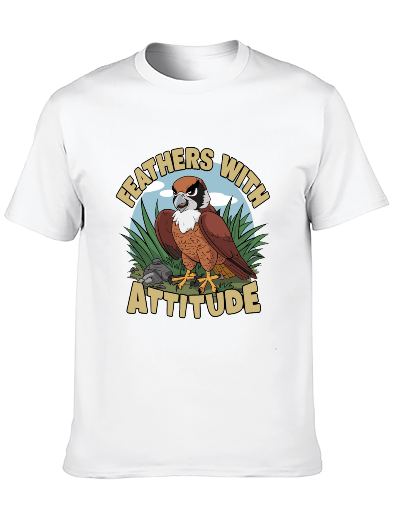 Feathers with Attitude Graphic T-Shirt