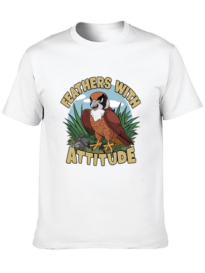 Feathers with Attitude Graphic T-Shirt
