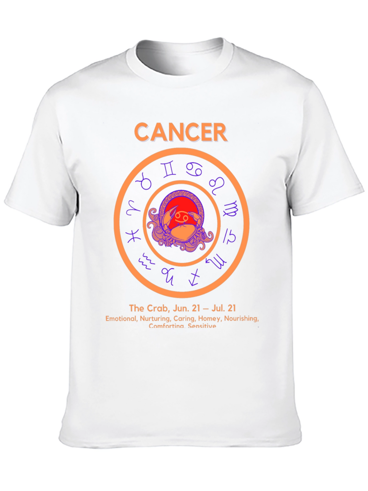 Cancer Zodiac T-Shirt Astrology Sign Tee