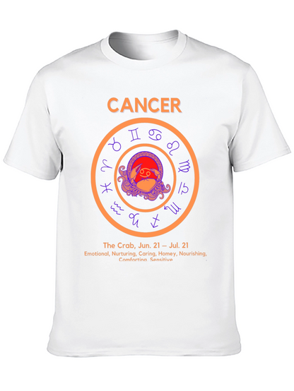 Cancer Zodiac T-Shirt Astrology Sign Tee