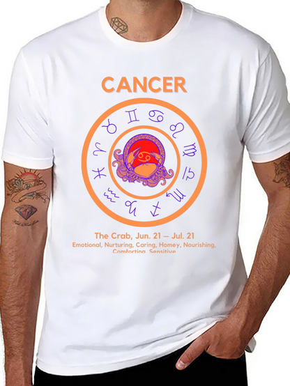 Cancer Zodiac T-Shirt Astrology Sign Tee