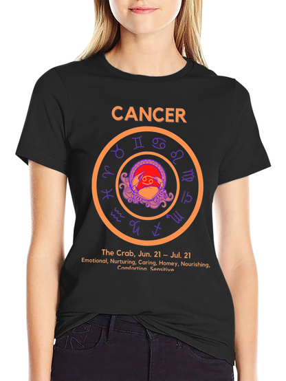 Cancer Zodiac T-Shirt Astrology Sign Tee