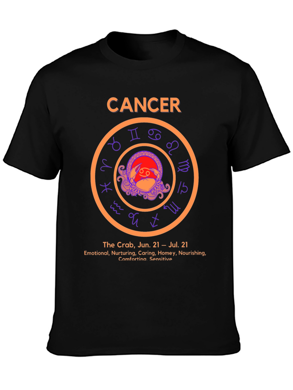 Cancer Zodiac T-Shirt Astrology Sign Tee