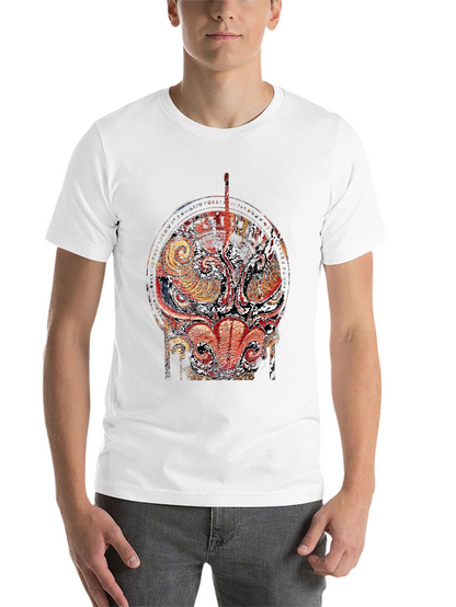 Abstract Graphic Print Black T-Shirt