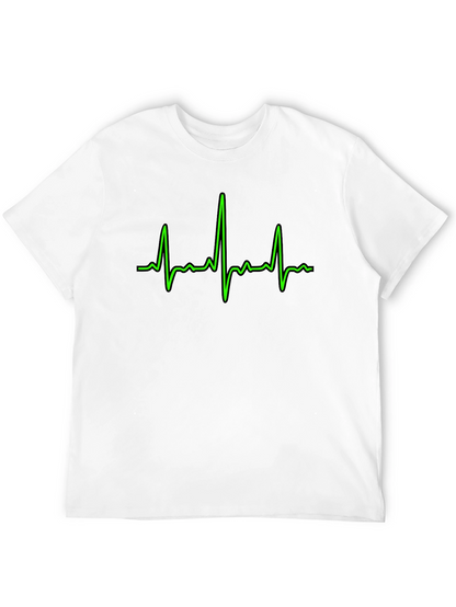 Heartbeat Graphic Tee - Classic Black Cotton T-Shirt