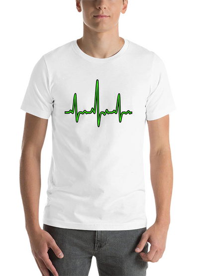Heartbeat Graphic Tee - Classic Black Cotton T-Shirt