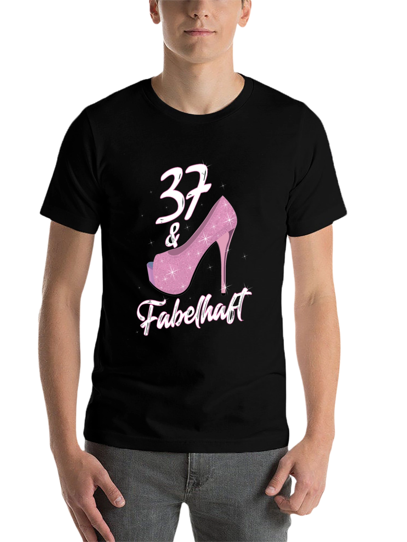 37 & Fabulous Birthday T-Shirt for Women