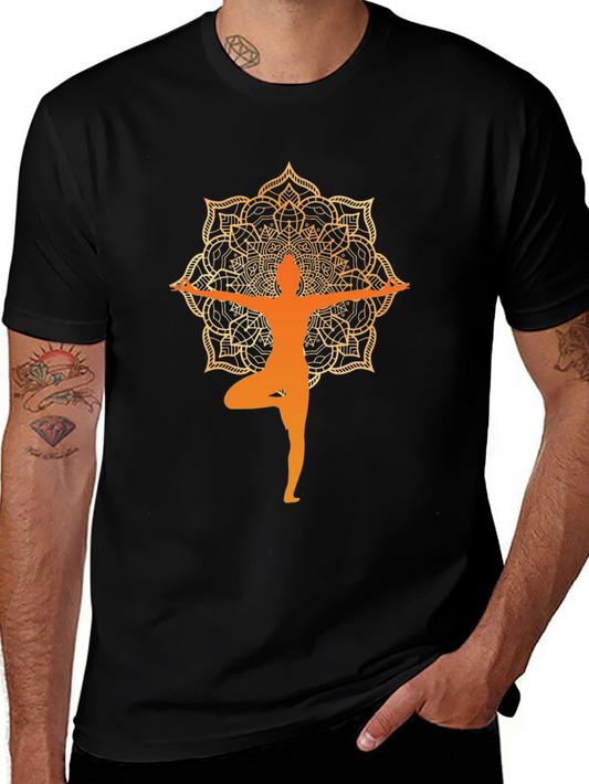Yoga Mandala T-Shirt - Zen Design