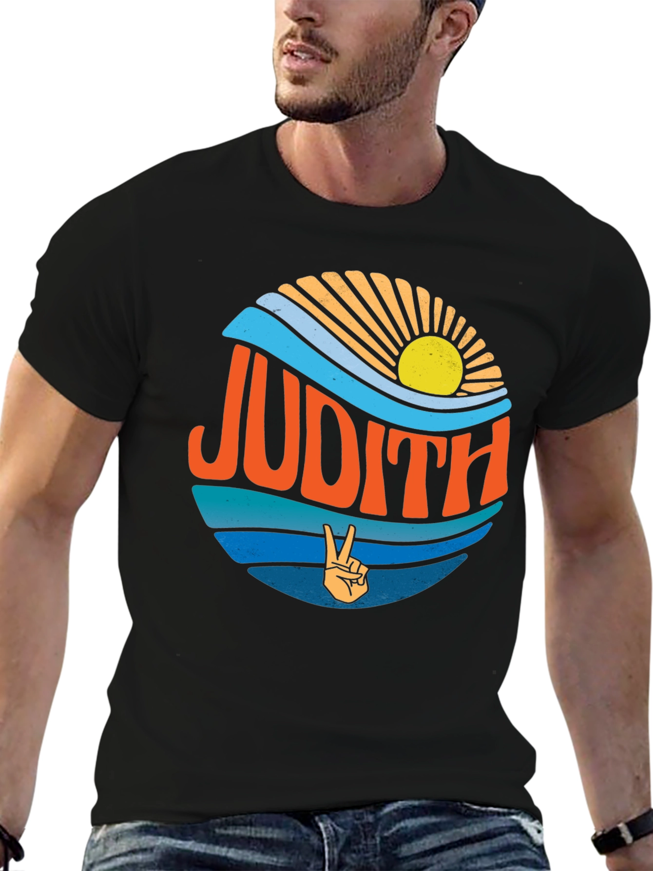 Judith Retro Peace Sign T-Shirt