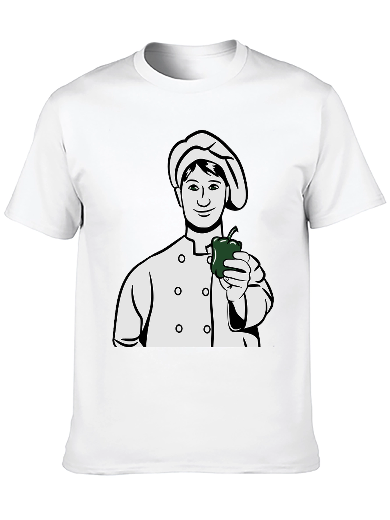 Chef Holding Pepper Graphic T-Shirt