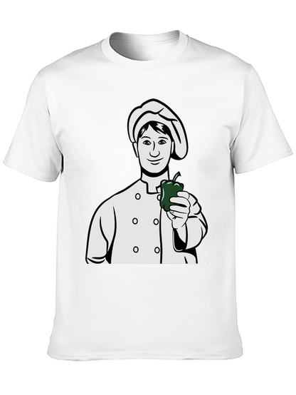 Chef Holding Pepper Graphic T-Shirt