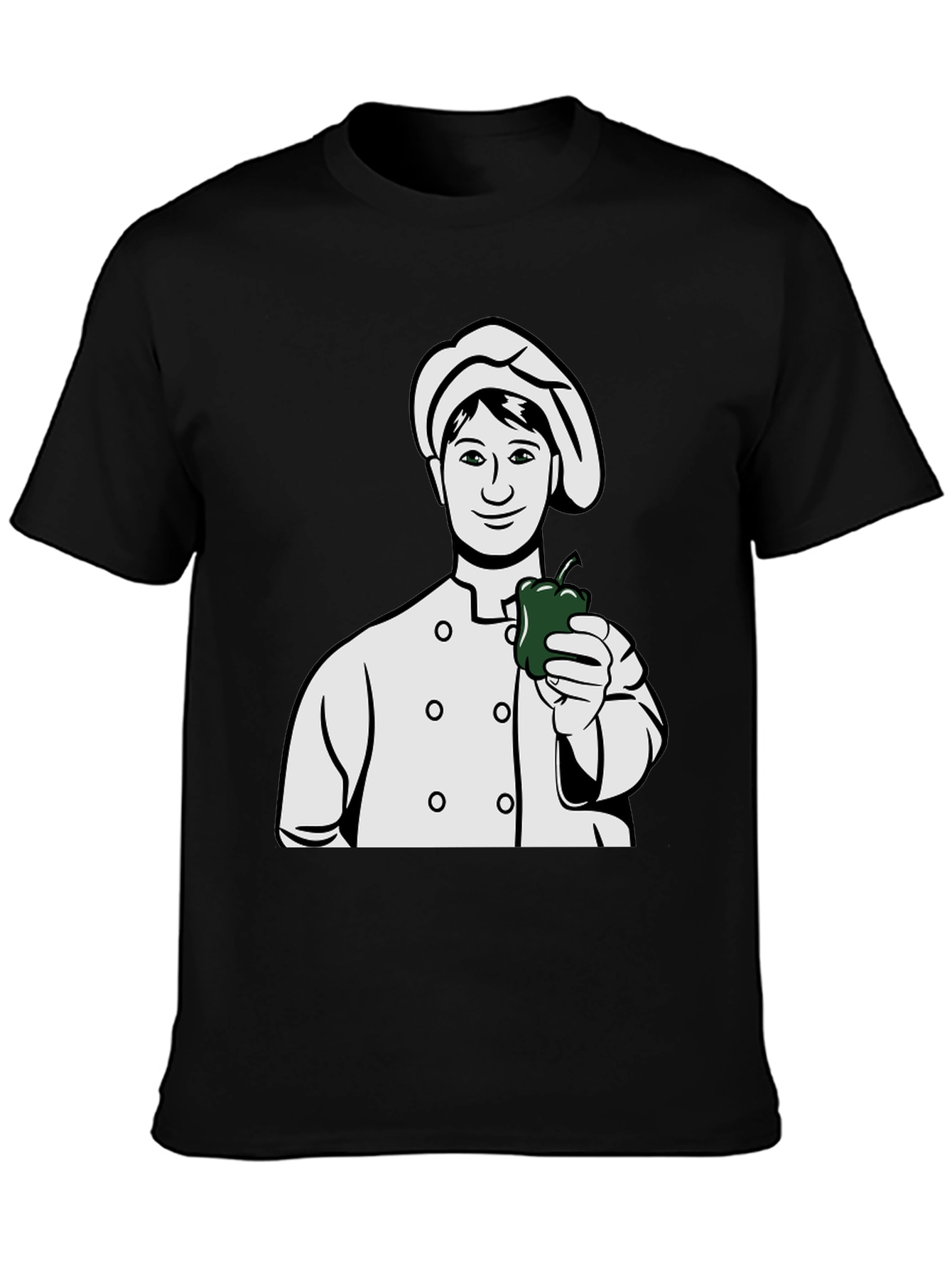 Chef Holding Pepper Graphic T-Shirt