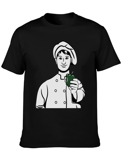 Chef Holding Pepper Graphic T-Shirt