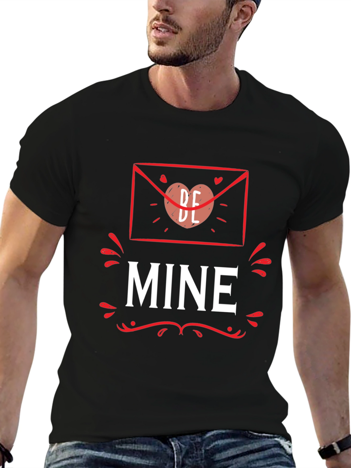 Be Mine Valentines Day Graphic T-Shirt