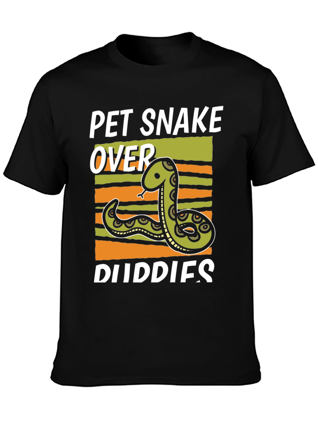 Pet Snake Over Buddies Graphic T-Shirt