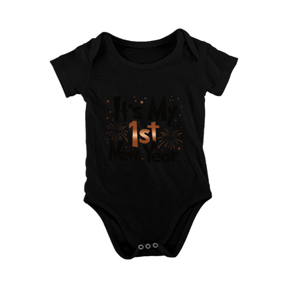 It¡¯s My 1st New Year Fireworks Baby Onesie First Holiday Newborn Outfit
