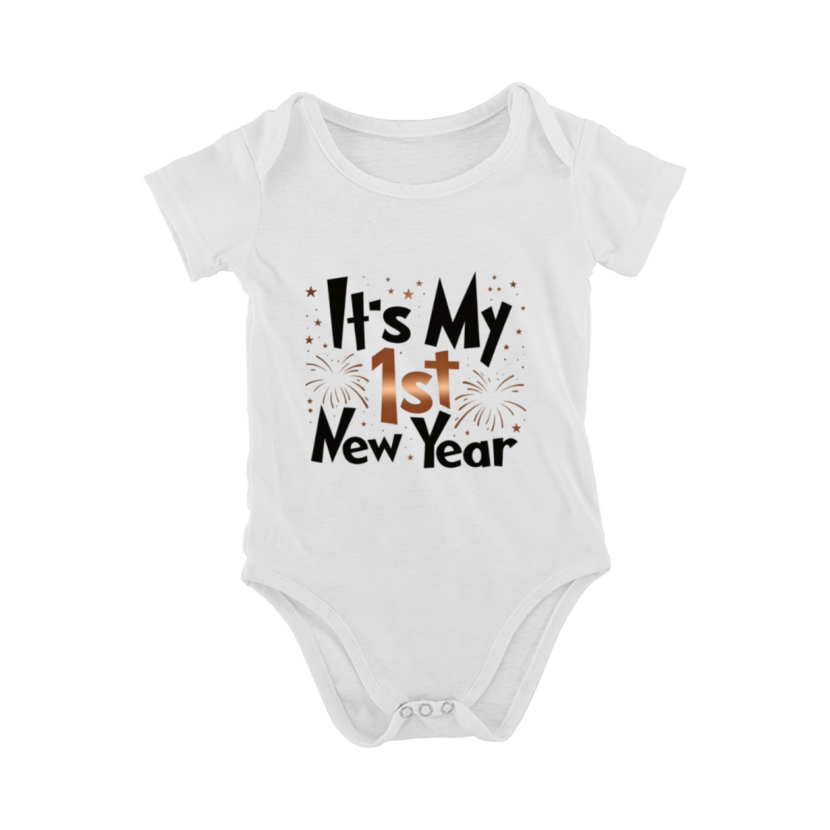 It¡¯s My 1st New Year Fireworks Baby Onesie First Holiday Newborn Outfit
