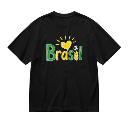 Love Brasil Soccer National Pride Plus Size T-Shirt